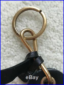 Balenciaga Black &gold Hotel Diamond Keychain Key Ring With Tags. Dust