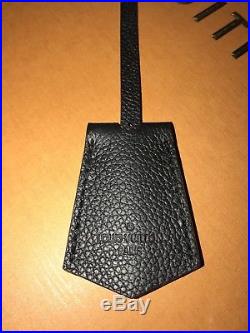 LOUIS VUITTON Calfskin Clochette Key Bell Holder Black 231686