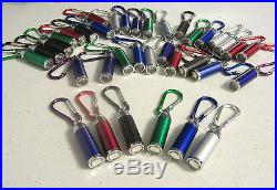 10 New Carabiner Led Flashlight Keychains With Zoomable Light Key Chain Ring