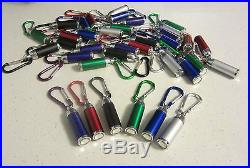 10 New Carabiner Led Flashlight Keychains With Zoomable Light Key Chain Ring