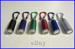 18 New Carabiner Led Flashlight Keychains With Zoomable Light Key Chain Ring