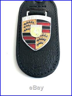 1960 -1973 Porsche CRAFTSMAN CUD 911 912 356 Leather Key Fob Chain Original