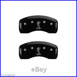 1994-2004 Ford Mustang Logo Black Brake Caliper Covers Front Rear & Keychain