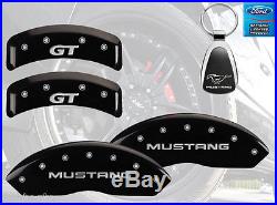 1999-2004 Ford Mustang Logo Black Brake Caliper Covers Front Rear & Keychain