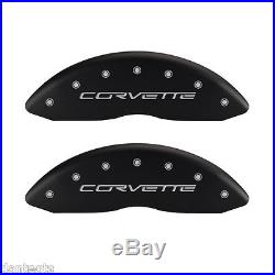 2005-2013 Chevrolet Corvette Black Brake Caliper Covers Front Rear & Keychain