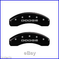 2006-2010 Dodge Ram 1500 Logo Black Brake Caliper Covers Front Rear & Keychain