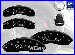 2006-2011 Cadillac DTS Logo Black Brake Caliper Covers Front Rear & Keychain