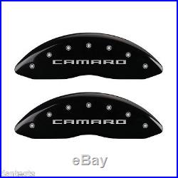 2010-2015 Chevrolet Camaro Logo Black Brake Caliper Covers Front Rear & Keychain