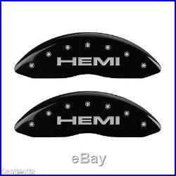 2011-2014 Ram 1500 Logo Black Brake Caliper Covers Front Rear & Keychain