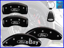 2013-2015 Ford Escape Logo Black Brake Caliper Covers Front Rear & Keychain