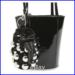 $345 NWT Alexander Wang Roxy Bag Charm Leather Key Chain in Black