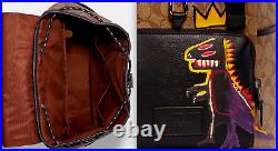 4 Jean-michel Basquiat Coach Leather Backpack Belt Bag Dinosaur Key Chain Clutch