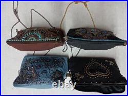 4 Mary Frances Beaded handbags/ Turquoise Trip/ Love Struck Cross body/ Denim