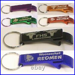 50 Personalized Key Chain Bottle Openers Custom Engraved Customized Promotional