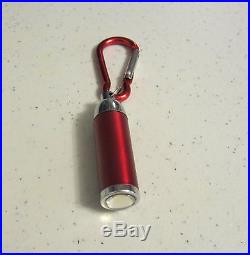 6 New Carabiner Led Flashlight Keychains With Zoomable Light Key Chain Ring