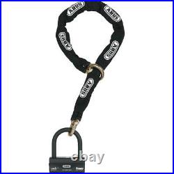 ABUS GRANIT 58 12 mm Motorcycle Loop Chain & Lock 1.2M 16 mm Shackle Black