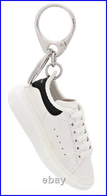 ALEXANDER McQUEEN'Oversize Sneaker' Faux Leather Key Ring / Chain FoB Charm NIB