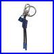 AUTHENTIC LOUIS VUITTON Portocle Knot Keychain Metal Leather Silver Blue no box