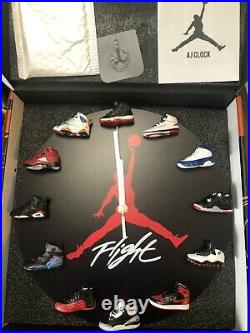 Air Jordan 12 Clock with 3D mini Sneakers PLUS Keychain