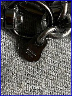 Alexander McQueen Skeleton skull keyring key ring chain bag charm NEW w felt bag