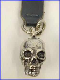 Alexander Wang Key Strap Skull Keychain BLK Men