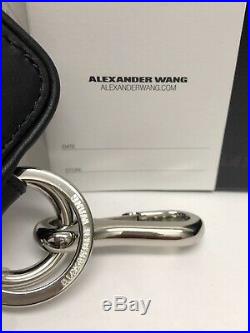 Alexander Wang double compartment small leather wallet keychain