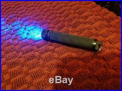 Arc AAA Flashlight Blue LED Black Anodized, Lug Body Key Chain