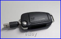 Audi USB Stick 8GB Black Memory Adapter Keychain Foldable Key Genuine New
