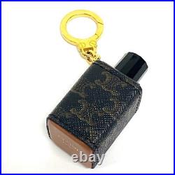 Auth CELINE Triomphe Miniature Fragrance Holder 4M0672DL2.38NO Black Brown PVC