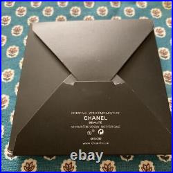 Auth CHANEL VIP Novelty Gift Coco Mark Seal Bag Charm Key Chain Key Ring Black