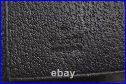 Auth GUCCI Web Sherry Line 6 Hooks Key Case GG Canvas Leather 181673 Black 1462J