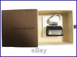 Auth LOUIS VUITTON BAG CHARM M99207 Porte Cles Speedy Handbag Black 2005 Limited