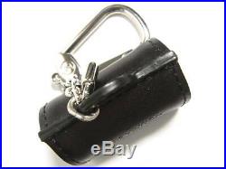Auth LOUIS VUITTON BAG CHARM M99207 Porte Cles Speedy Handbag Black 2005 Limited
