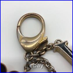 Auth Louis Vuitton Key chain Key ring M67119 Bag Charm Fleur de Monogram #3194D