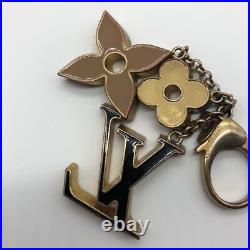 Auth Louis Vuitton Key chain Key ring M67119 Bag Charm Fleur de Monogram #3194D