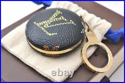 Auth Louis Vuitton Monogram Astropill Bag Charm Key Ring Black M51912 Box D5136