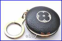 Auth Louis Vuitton Monogram Astropill Bag Charm Key Ring Black M51912 Box D5136