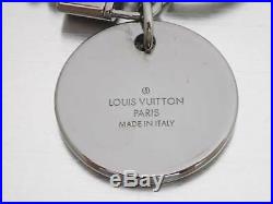 Auth Louis Vuitton Monogram Eclipse ID POCKET KEY CHAIN CHARM KEY HOLDER e42264