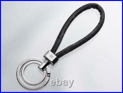 Auth Louis Vuitton Monogram Eclipse LV HALO M68853 Bag Charm Key Ring Key Chain
