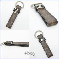 Auth Louis Vuitton Monogram LV DRAGONNE KEY HOLDER Key Ring M62709 53868g