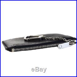 Auth Louis Vuitton Pochette Clef NM Coin Case Key Chain Epi Black M66602 09EC594