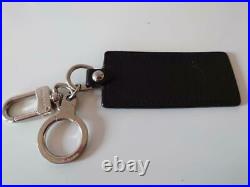 Auth Louis Vuitton Porte Cles Fortune Silver Black Bag Charm Key Ring Key Chain