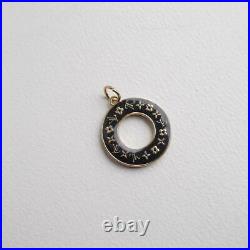 Auth Louis Vuitton vintage Black charm parts Key Ring Bag Charm Key Chain