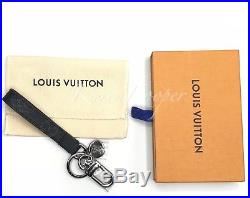 Auth New Louis Vuitton Monogram Eclipse Dragonne Bag Charm Keychain Key Holder