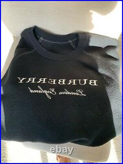Authentic Burberry Black Logo Sweater in Excellent condition