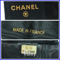 Authentic CHANEL Black Caviar Leather CC Logo 6 Key Holder Pouches 17047888LN