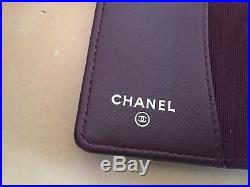 Authentic Chanel 4 Key Holder Black Caviar leather Silver hardware New model