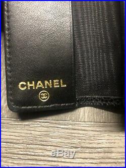Authentic Chanel Caviar Black Key Ring Holder