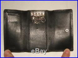 Authentic Coach 4 Ring Key Case Holder Charcoal/Black 4 1/8 X 2 3/8 $95
