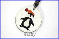 Authentic HERMES Penguin Motif Key Chain Bag Charm Animal Epson (271025)